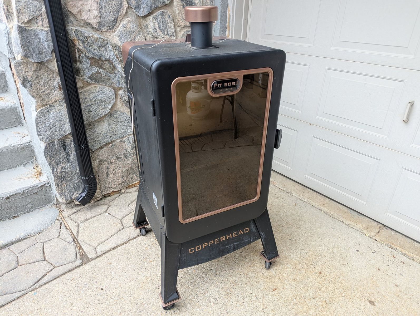 Pit Boss Copperhead 5-Series Vertical Pellet Smoker Digital Control Copper Fi...