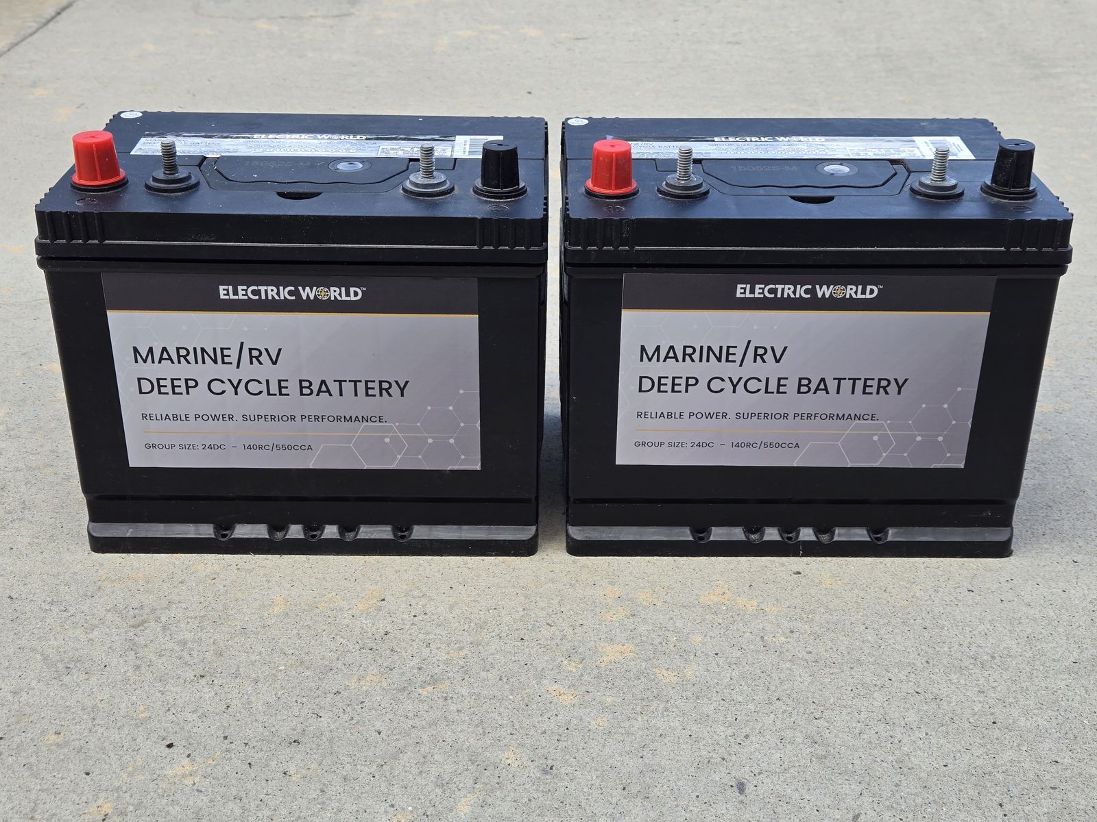 RV DEEP CYCLE BATTERIES, 12V