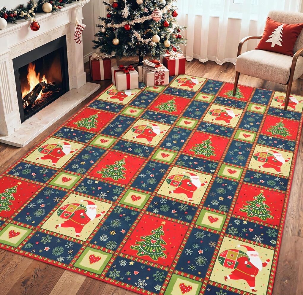 5’x7’Christmas Area Rug Indoor
