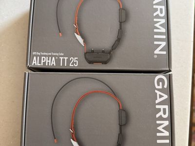 Garmin Alpha 10 Handheld and (2) Alpha TT 25 Dog Tracking Collars Bundle