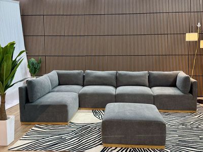 HENREDON 6 PIECE MODULAR FABRIC SECTIONAL – SAME DAY DELIVERY