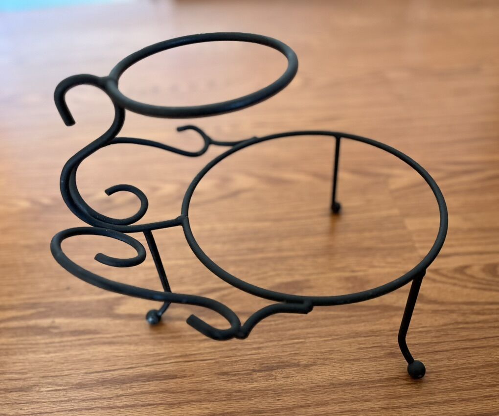Rod/Iron Chip And Dip/Appetizer Or Dessert Stand,