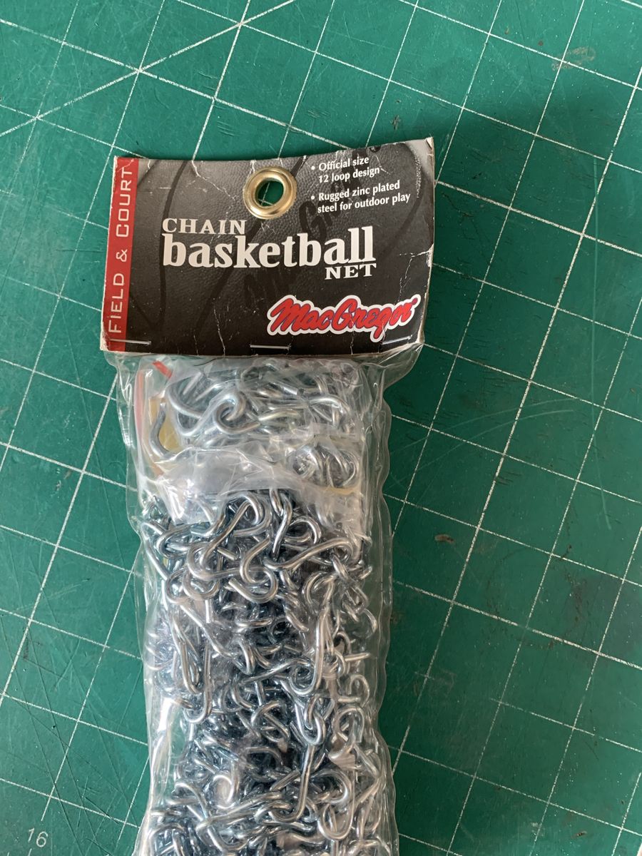 MacGregor Heavy-Duty Chain Basketball Net - Official Size 12 Loop Zinc Plated Steel