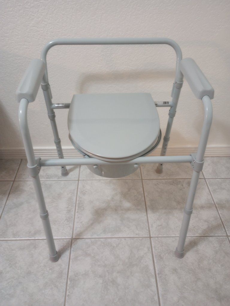Bedside Commode Medical Toilet Chair with Pail and Lid