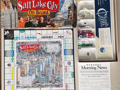Vintage Salt Lake City On Board Monopoly like Board Game