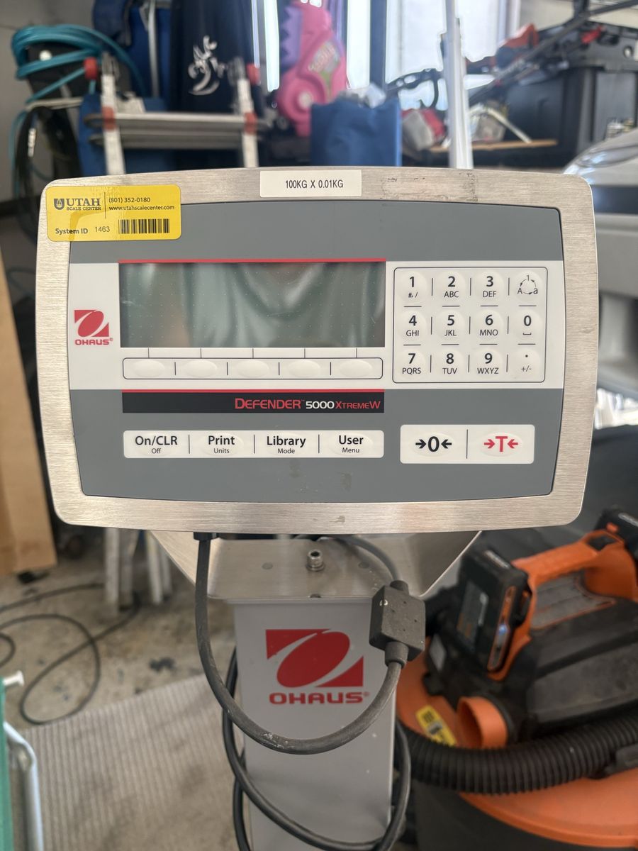 Ohaus Defender 5000 Xtreme W TD52XW 100kg Industrial Floor Scale