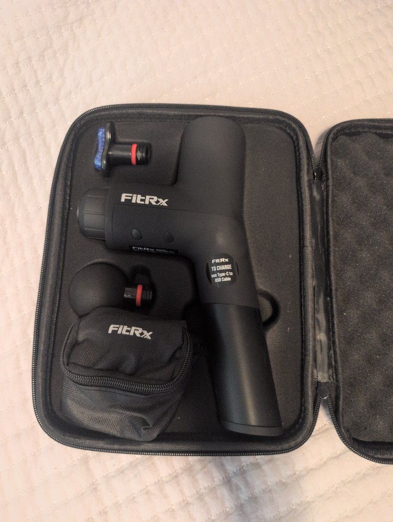 NEW FitRx Muscle Massage Gun - Deep Tissue Percussion Massager