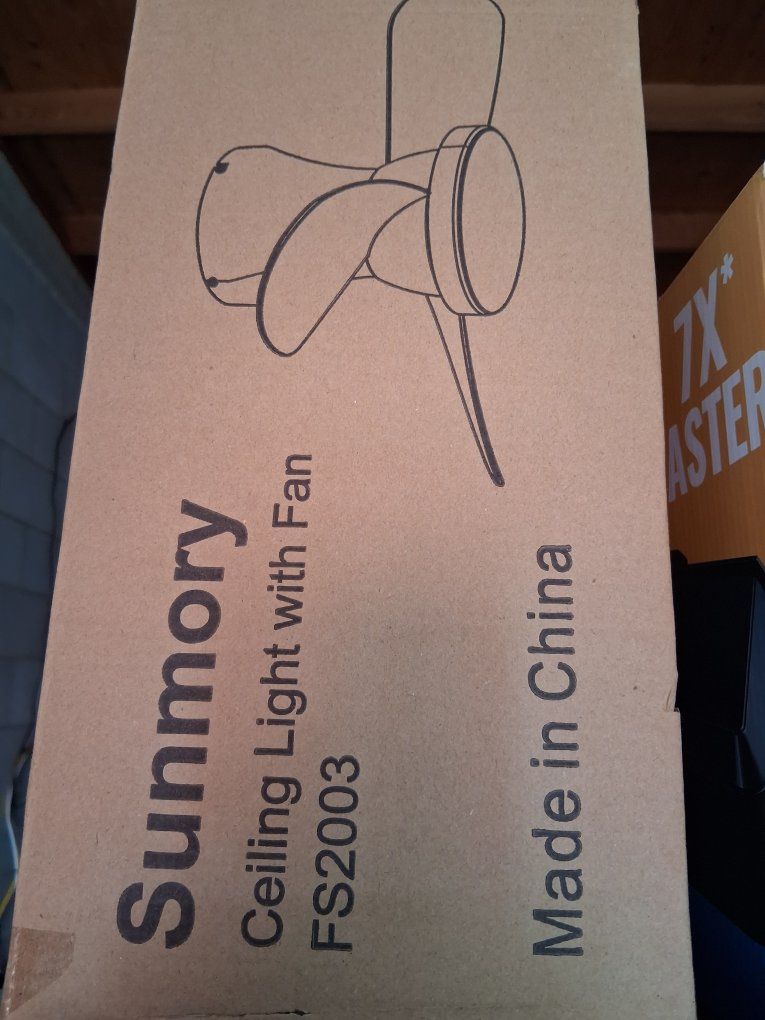 Sunmory Ceiling Fan & Light New!