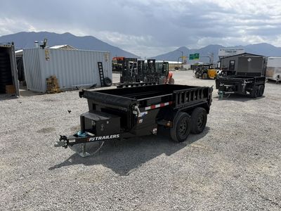 2027 PJ Trailers 5x10 D5 7K Scissor Dump Trailer 2' Wall