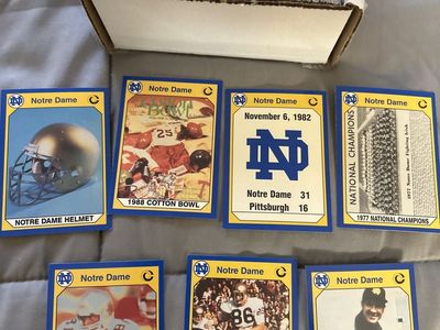 Vintage Notre Dame Football Trading Cards - Tim Brown, Dave Casper, Dan Devine + More