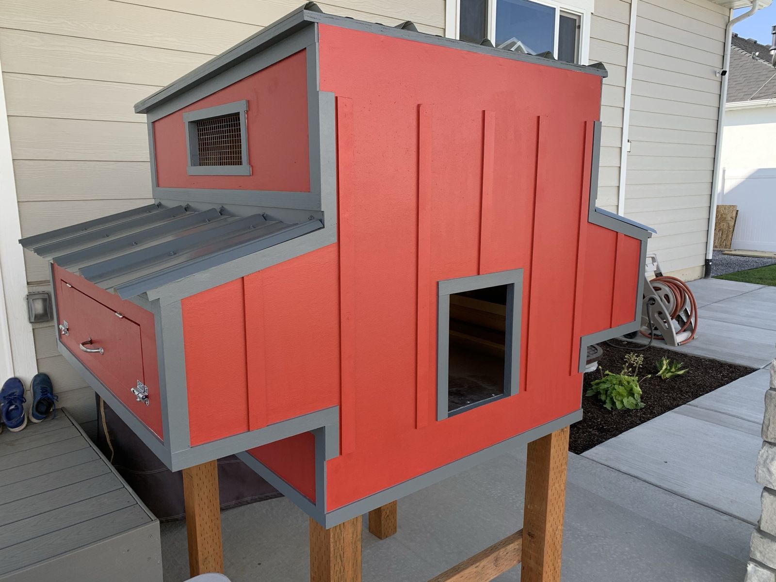 Custom Hand-Built Chicken Coop + Run — $550