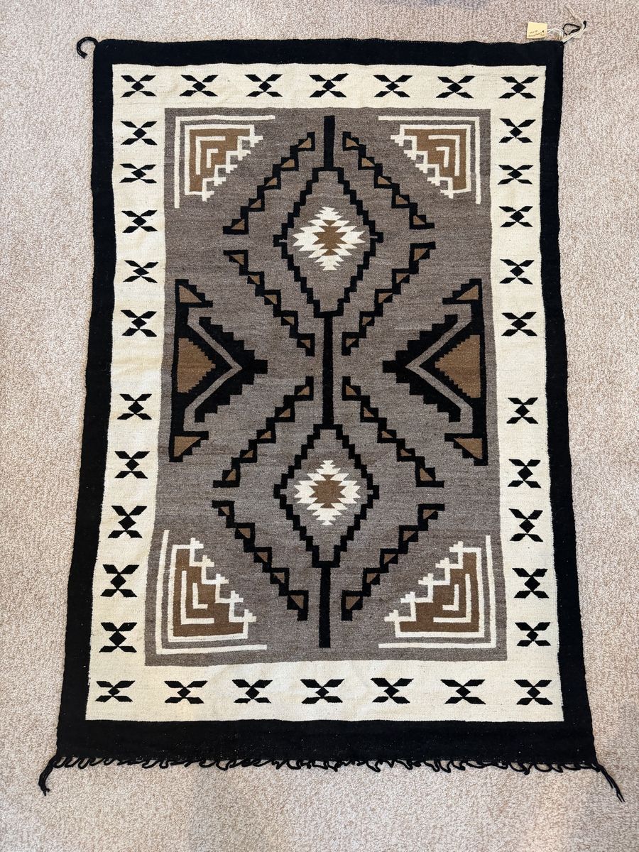 Two Grey Hills Navajo Rug
