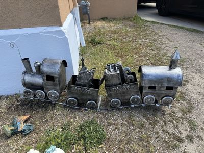 Beautiful metal train