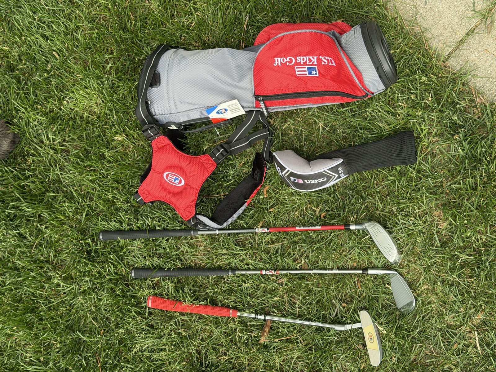 U.S. Kids Golf Ultralight UL39 3-Club Set w/ Stand Bag & Headcover - Right Hand