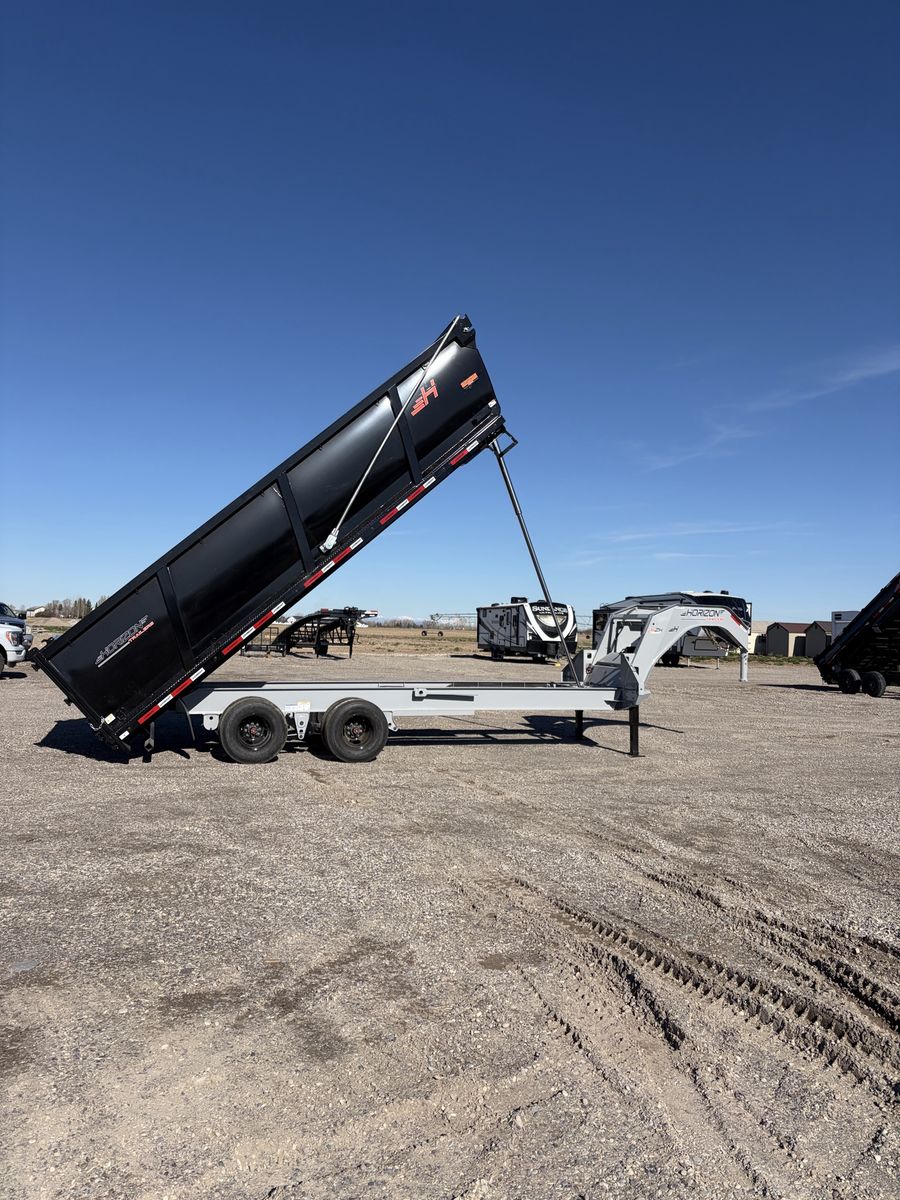 Horizon 20' Gooseneck Dump Trailer 25k GVWR