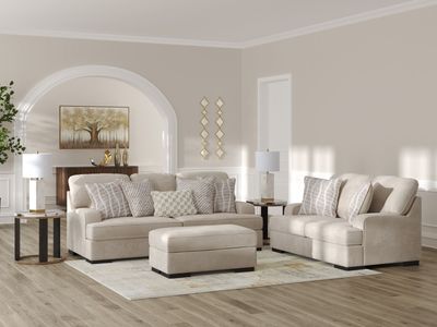 Taupe Fabric Living Room Set - Sofa & Loveseat for just $1699.99!