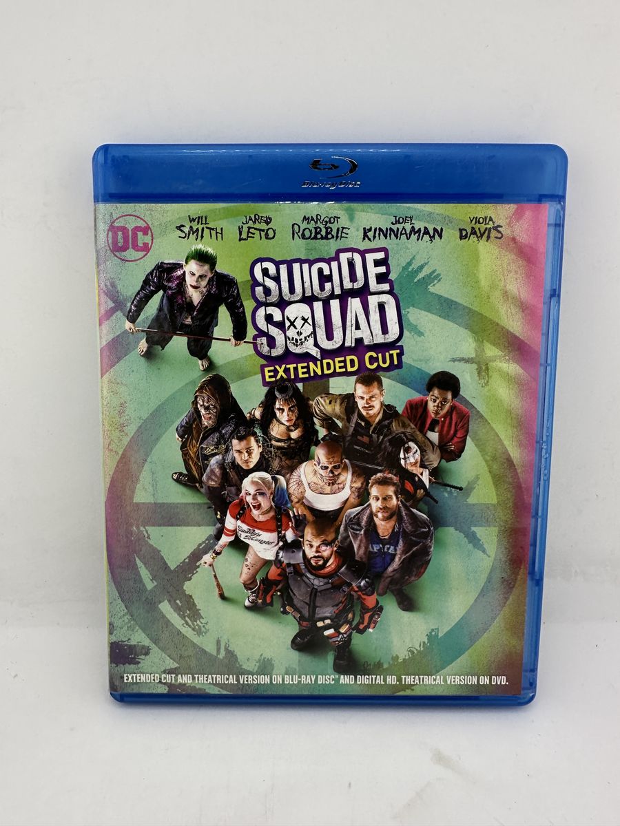 Suicide Squad Extended Cut Blu-ray 2-Disc Theatrical Version DC 2016