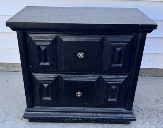 Black nightstand