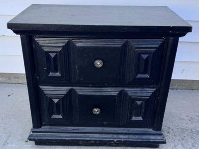 Black nightstand