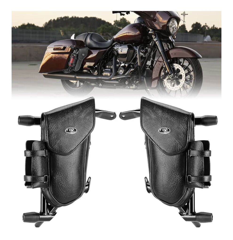 Harley Saddlebag Guards With Bags