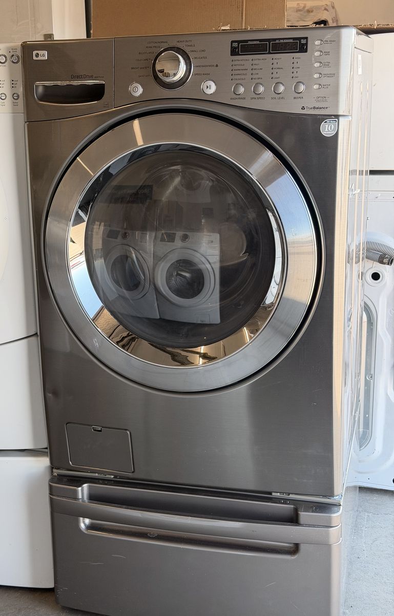 LG Fron Load Washer With Pedestal- premiun Model