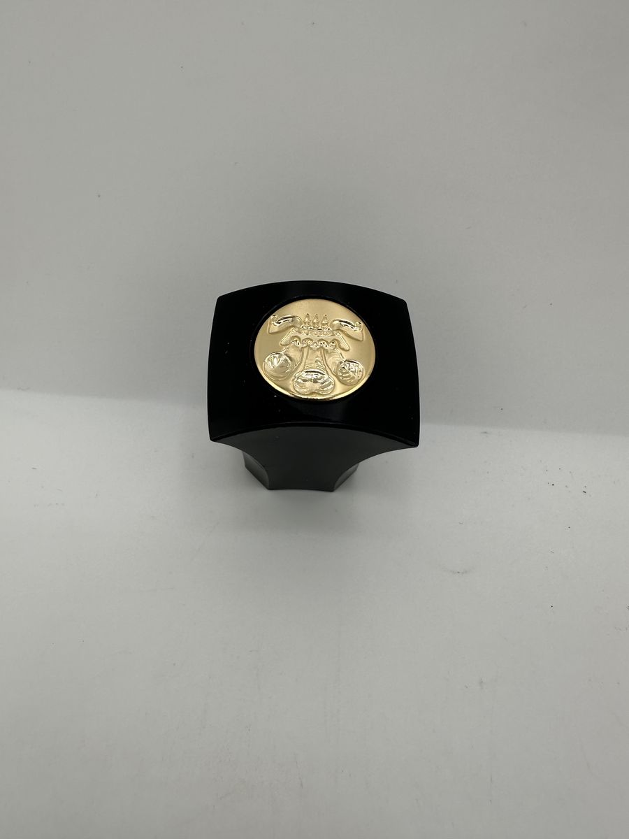 Premium Black Square Cap w / Round Gold Seal Old Style Gen 1 and Gen 2 Bottles
