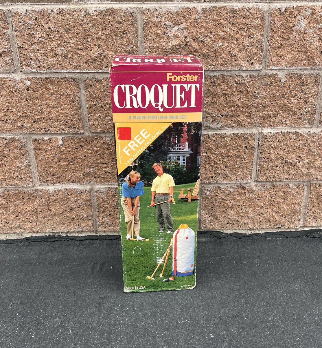 NEW Vintage Forster Croquet Set 6 Player Yard Game