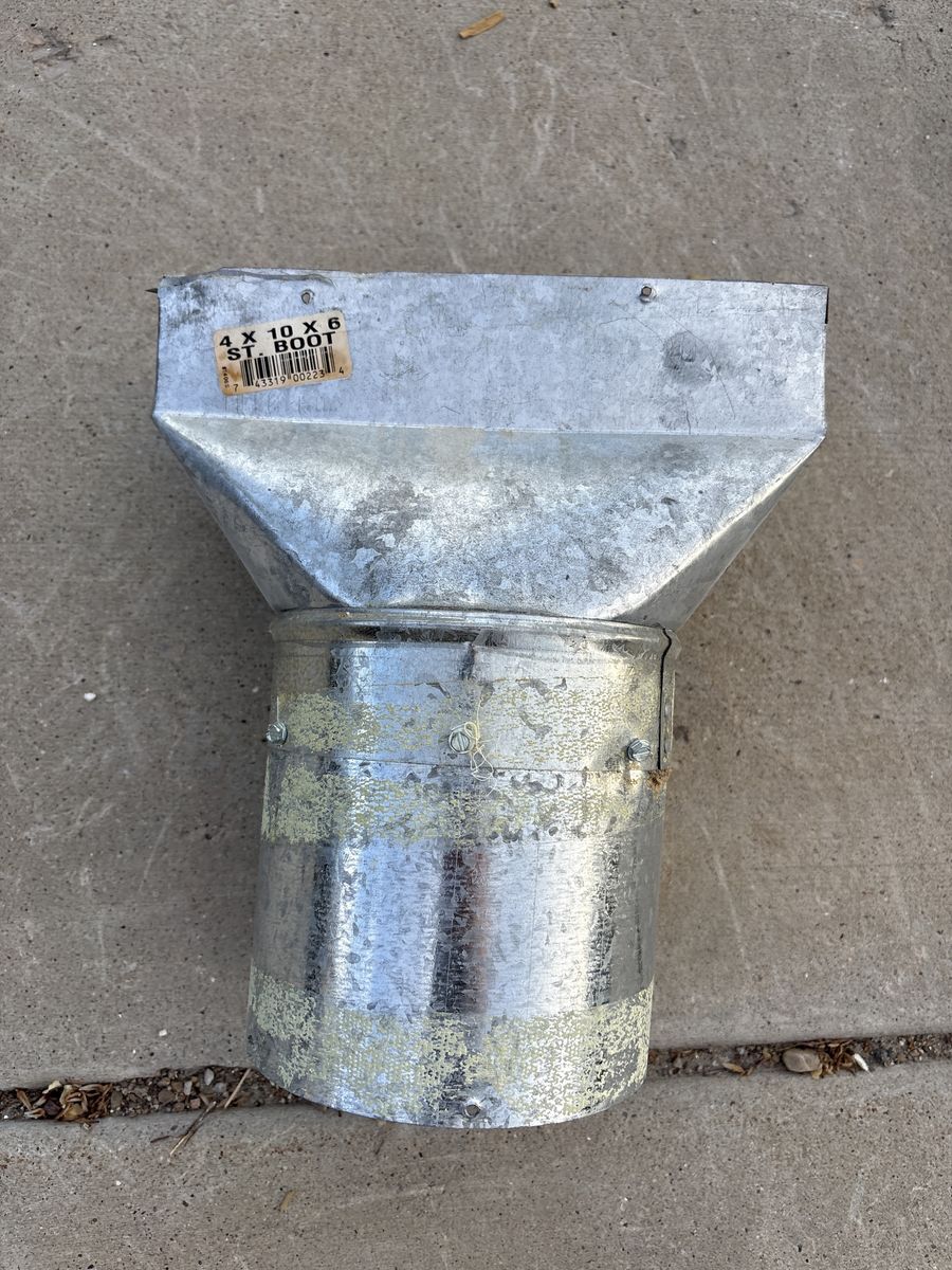 Used 4 X 10 X 6 St. Register Boot Duct