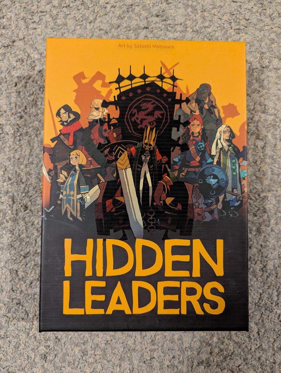 Hidden Leaders Board Game - Used Good Condition Strategy Card Game
