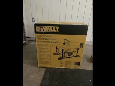 New Dewalt 8 1/4 Inch Table Saw