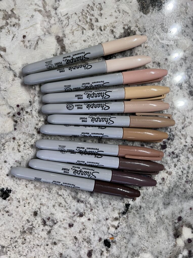 Skin-tone Sharpies