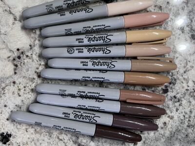 Skin-tone Sharpies
