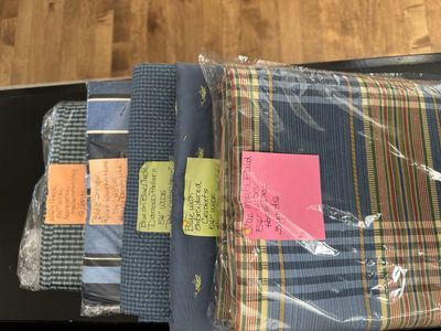 Blue Dec Fabrics 54" W New