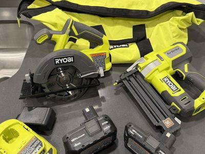 Ryobi Airless Brad Nailer And Circulsr Saw
