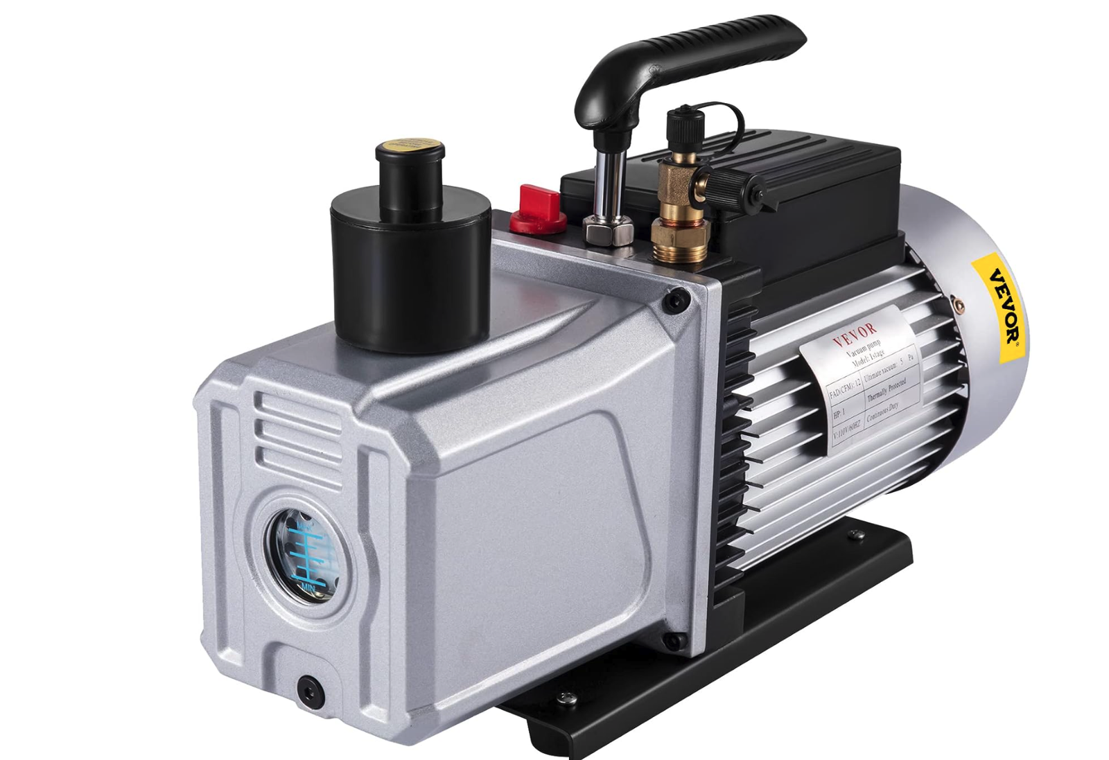 New in Box, Vacuum Pump 12CFM 1 HP Single Stage Air Conditioning Vacuum Pump 110V 5PA Ultimate Vacuum Refrigerant HVAC Air Tool