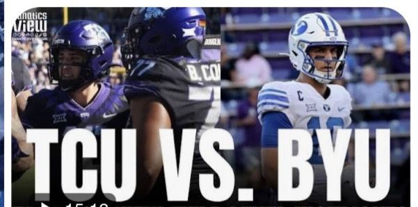 BYU VS TCU FOOTBALL   Next to BYU Section.  OCT 3, 2026