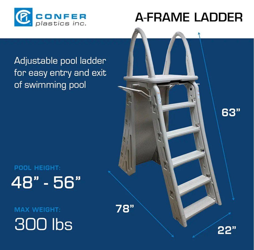 A Frame Safety Ladder for Above Ground Pool