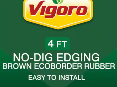 Total 13 pcs – New EcoBorder 4 ft. Brown Rubber Flexible Garden Edging (Brand New Condition)