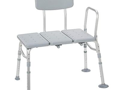 Medline bench with back,