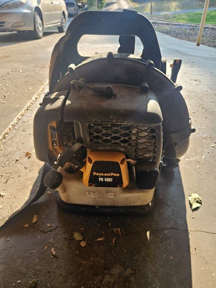 Back pack leaf blower