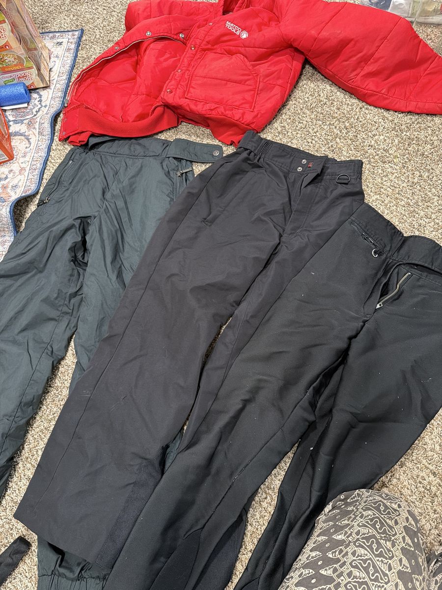 Winter Apparel Bundle 3 Pairs Ski Pants & Matco Tools Jacket Head Profile Salt Lake 2002