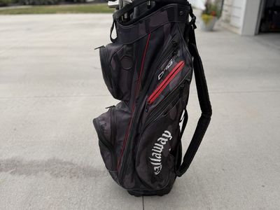 Callaway rogue irons & Callaway Org 14 Camo Cart Golf Bag