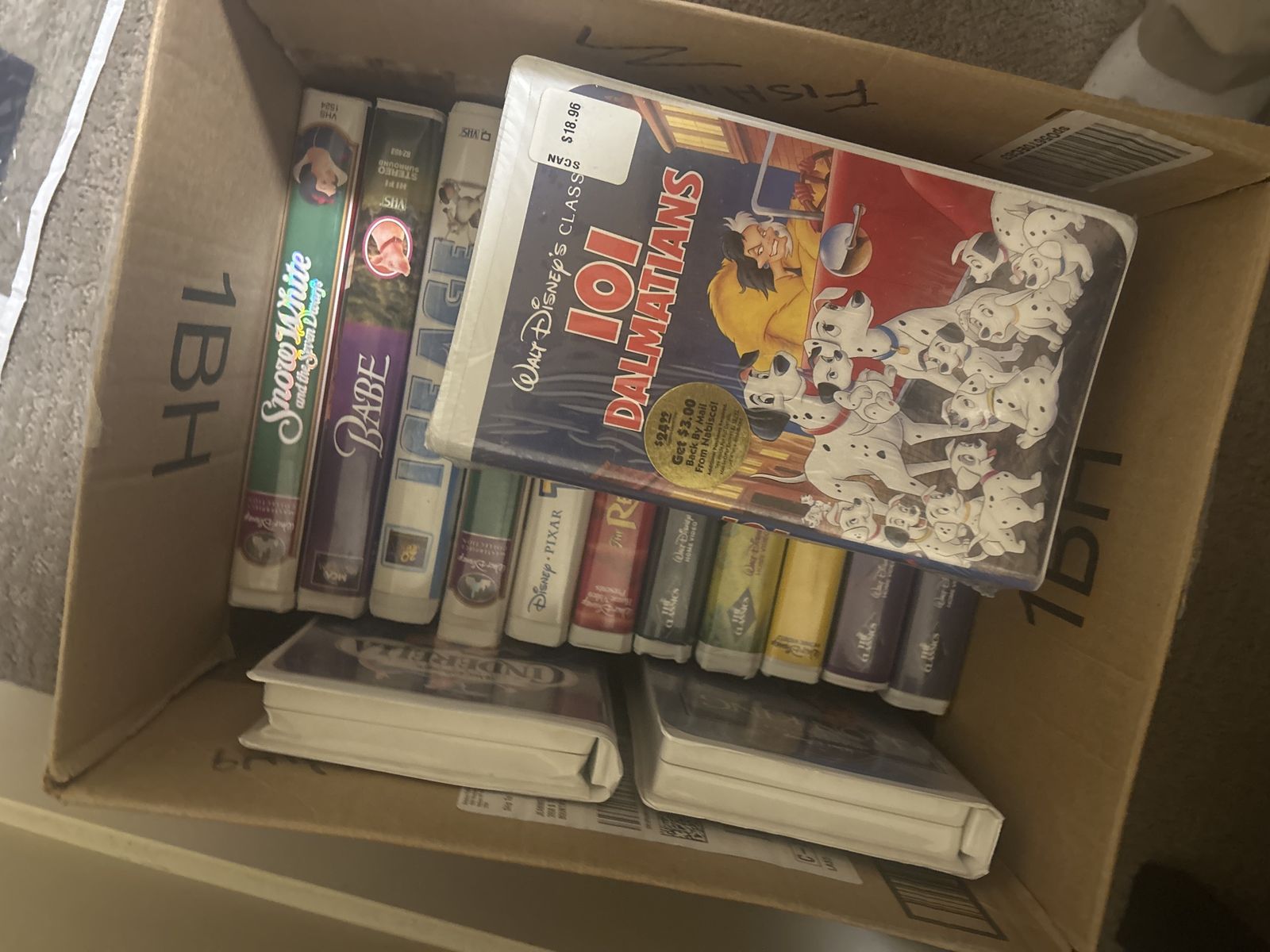 VHS tapes some sealed Disney