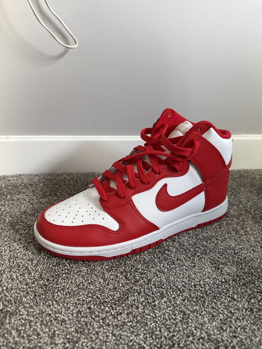 Championship Red Dunk High Mens 8.5