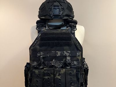 NIJ lv. III Vest with NIJ lv. II Combat Helmet