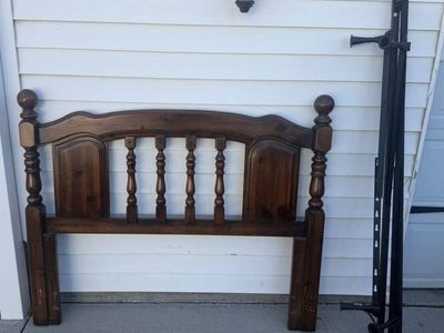 Cute queen headboard and frame