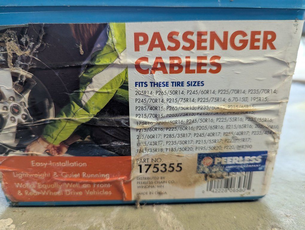 passenger car snow chains