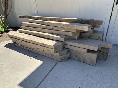 Used Wood Beams - Pergola Timbers for Landscaping & DIY Projects