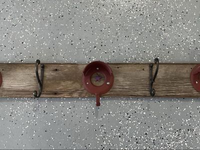 Large 59” Barnwood rustic western coat rack.