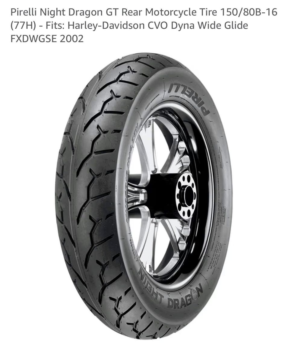 Pirelli Night Dragon GT Rear Motorcycle Tire 150/80B-16 (77H